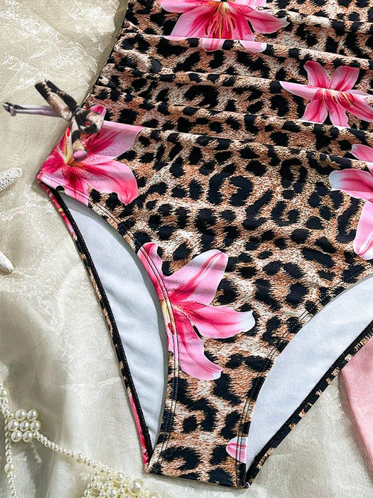 SHEIN Conjunto de traje de baño de una pieza informal con falda - Quierox - Tienda Online