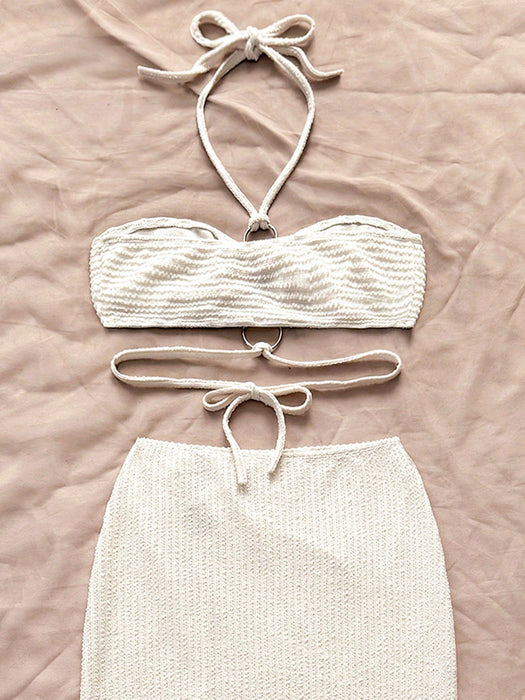 SHEIN conjuntos bohemios para mujer, de dos piezas, falda acampanada con abertura alta - Quierox - Tienda Online