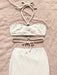 SHEIN conjuntos bohemios para mujer, de dos piezas, falda acampanada con abertura alta - Quierox - Tienda Online