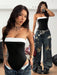 SHEIN Coolane Body tubo slim negro de estilo urbano para mujer - Quierox - Tienda Online
