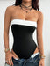 SHEIN Coolane Body tubo slim negro de estilo urbano para mujer - Quierox - Tienda Online