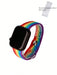 SHEIN Correa de reloj a rayas arcoíris LGBT compatible con Apple Watch 42/44mm - Quierox - Tienda Online