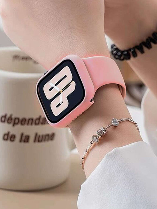 Shein Correa y funda de silicona 2 en 1 para Apple Watch - Quierox - Tienda Online