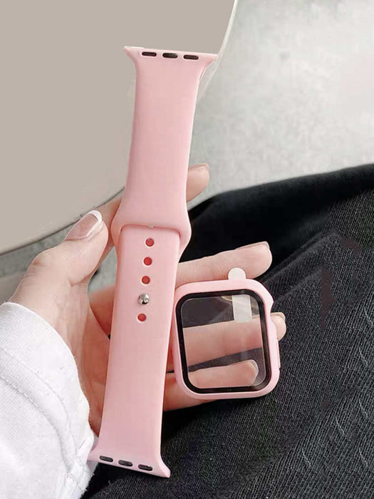Shein Correa y funda de silicona 2 en 1 para Apple Watch - Quierox - Tienda Online