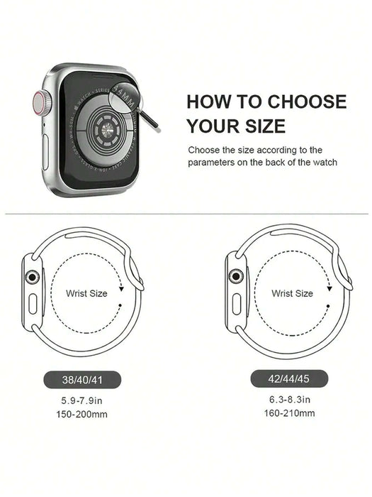 Shein Correa y funda de silicona 2 en 1 para Apple Watch - Quierox - Tienda Online