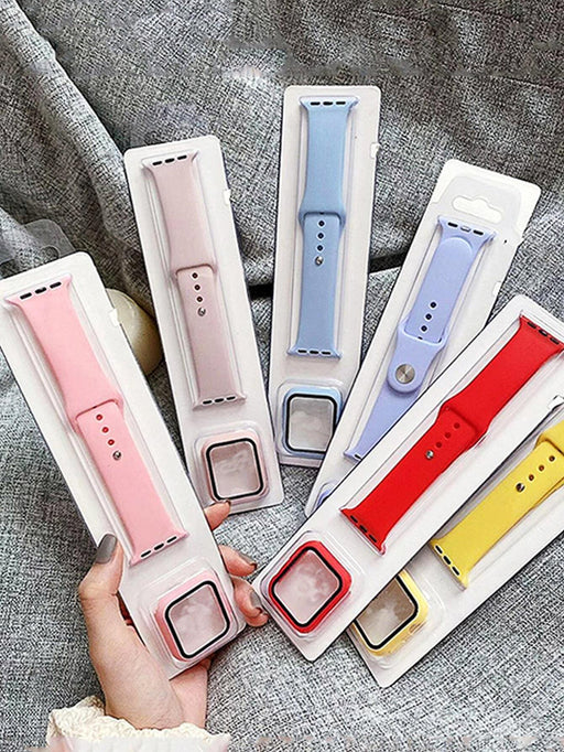 Shein Correa y funda de silicona 2 en 1 para Apple Watch - Quierox - Tienda Online