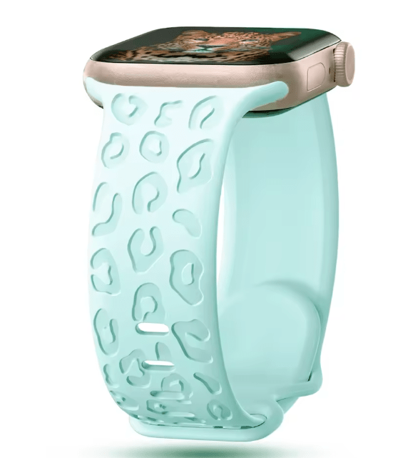 SHEIN Correas de silicona con estampado de leopardo para Apple Watch 38/40/41mm - Quierox - Tienda Online