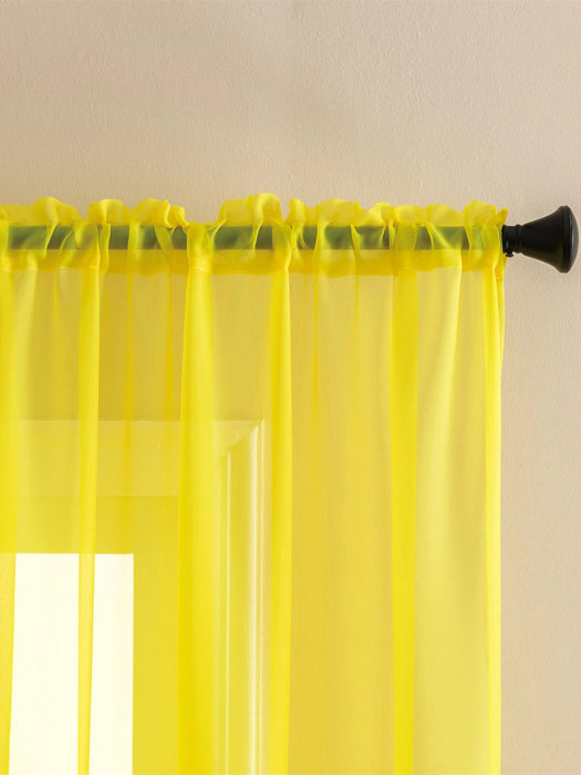 SHEIN Cortina transparente de un solo panel sólido - Quierox - Tienda Online