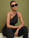 SHEIN COSMINA Set de 2 piezas de Top con hombros y pantalones a lunares - Quierox - Tienda Online