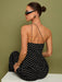 SHEIN COSMINA Set de 2 piezas de Top con hombros y pantalones a lunares - Quierox - Tienda Online