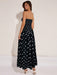 SHEIN COSMINA Vestido sin tirantes con volantes y estampado de lunares para mujer - Quierox - Tienda Online