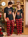 SHEIN CoupledUp Conjunto de pijama unisex con estampado navideño - Quierox - Tienda Online