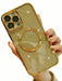 Shein Cover para teléfono con absorción magnética galvanizada en oro con decoración brillante - Quierox - Tienda Online