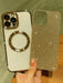 Shein Cover para teléfono con absorción magnética galvanizada en oro con decoración brillante - Quierox - Tienda Online