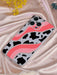 Shein Cover para teléfono con estampado de vaca rosa brillante de TPU - Quierox - Tienda Online