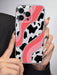 Shein Cover para teléfono con estampado de vaca rosa brillante de TPU - Quierox - Tienda Online