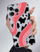 Shein Cover para teléfono con estampado de vaca rosa brillante de TPU - Quierox - Tienda Online