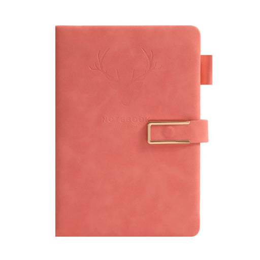 Shein Cuaderno diario de gran éxito con cubierta de piel sintética suave y diseño de cabeza de ciervo - Quierox - Tienda Online