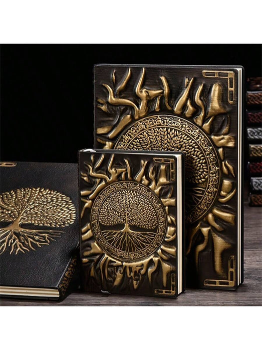 Shein Cuaderno Vintage Repujado Para Diario, Planificación De Viajes, 100 Hojas/200 Páginas - Quierox - Tienda Online