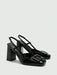 SHEIN CUCCOO BIZCHIC Bombas de cuero sintético marrón con tacón grueso - Quierox - Tienda Online