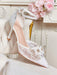 SHEIN CUCCOO HITCHD Tacones altos con punta puntiaguda, diseño floral - Quierox - Tienda Online