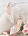 SHEIN CUCCOO HITCHD Tacones altos con punta puntiaguda, diseño floral - Quierox - Tienda Online