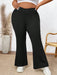 SHEIN CURVE+ Pantalones De Campana Casuales De Talla Grande Para Mujer - Quierox - Tienda Online