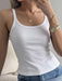 Shein DAZY Camiseta de verano casual, de cuello redondo y sin mangas - Quierox - Tienda Online