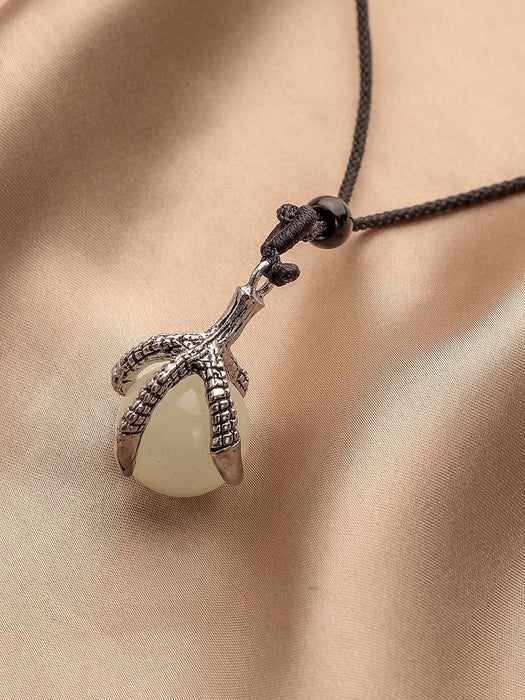 SHEIN Dellgoo Aleación de collar de encanto de garra de águila luminosa de moda y popular - Quierox - Tienda Online