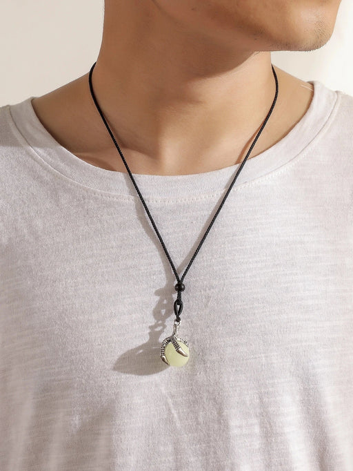 SHEIN Dellgoo Aleación de collar de encanto de garra de águila luminosa de moda y popular - Quierox - Tienda Online