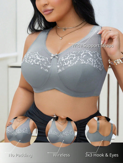 SHEIN DesireSculpt 1 pieza Sujetador para mujer de talla grande - Quierox - Tienda Online
