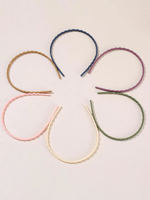 Shein Diadema antideslizante de plástico de color caramelo para mujer, 6 piezas - Quierox - Tienda Online