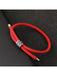 SHEIN Diffone Simple Pulsera de cuerda roja de 4 mm, acero de titanio antiguo - Quierox - Tienda Online