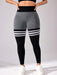 SHEIN Easithlete Leggings rayados de talla grande sin costuras - Quierox - Tienda Online
