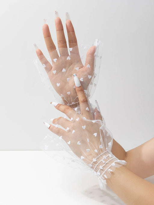 SHEIN Elegante 1 pieza Puño de manga falsa para mujeres de color blanco - Quierox - Tienda Online