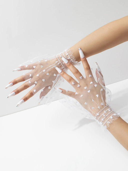 SHEIN Elegante 1 pieza Puño de manga falsa para mujeres de color blanco - Quierox - Tienda Online