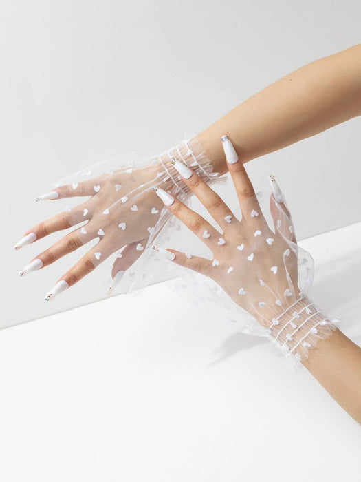 SHEIN Elegante 1 pieza Puño de manga falsa para mujeres de color blanco - Quierox - Tienda Online