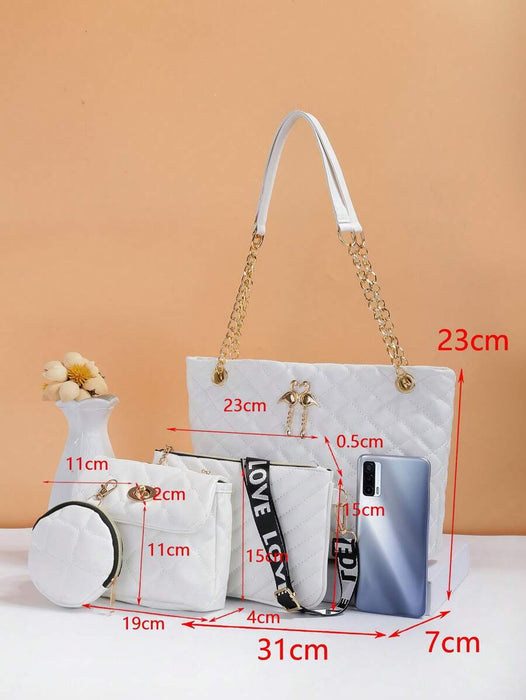 SHEIN Elegante bolso de mano con estampado de leopardo bordado para mujer - Quierox - Tienda Online