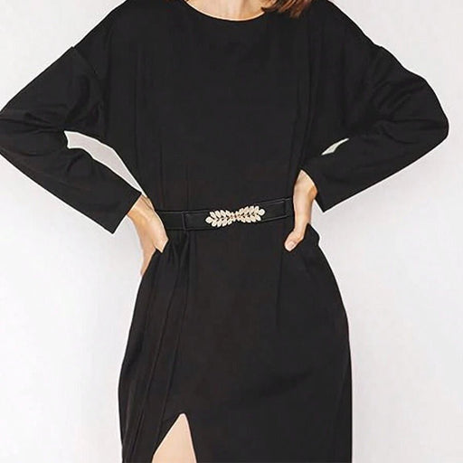 SHEIN Elegante conjunto de 3 cinturones elásticos para mujer, ideales para vestidos - Quierox - Tienda Online