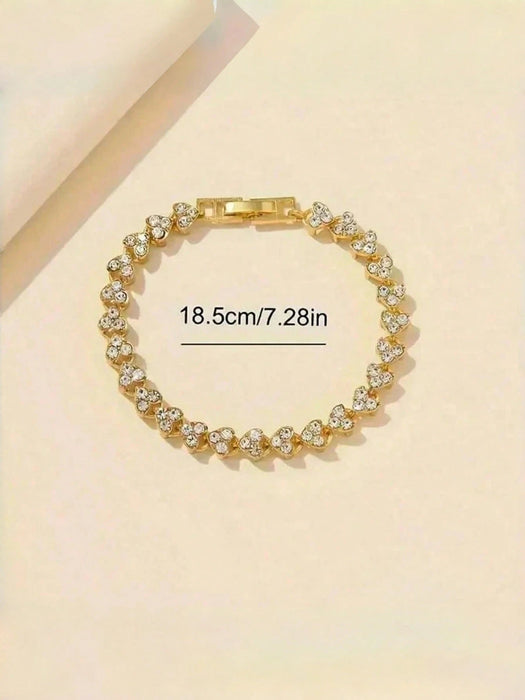 SHEIN Elegante reloj de cuarzo de 2 pcs de joyería, reloj de pulsera redondo para mujer - Quierox - Tienda Online