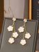 Shein Elegantes pendientes colgantes florales, joyería de aleación de estilo bohemio - Quierox - Tienda Online