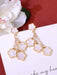 Shein Elegantes pendientes colgantes florales, joyería de aleación de estilo bohemio - Quierox - Tienda Online