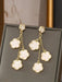 Shein Elegantes pendientes colgantes florales, joyería de aleación de estilo bohemio - Quierox - Tienda Online