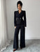 SHEIN Elenzya Conjunto de traje de negocios elegante, romántico y minimalista para mujer - Quierox - Tienda Online