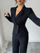 SHEIN Elenzya Conjunto de traje de negocios elegante, romántico y minimalista para mujer - Quierox - Tienda Online