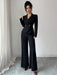 SHEIN Elenzya Conjunto de traje de negocios elegante, romántico y minimalista para mujer - Quierox - Tienda Online