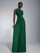 Shein Elitara Vestido holgado de dama de honor de línea A con un hombro - Quierox - Tienda Online