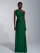 Shein Elitara Vestido holgado de dama de honor de línea A con un hombro - Quierox - Tienda Online