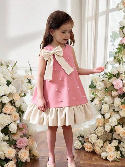 SHEIN Elladie kids Vestido corto de princesa elegante y sencillo para niñas - Quierox - Tienda Online