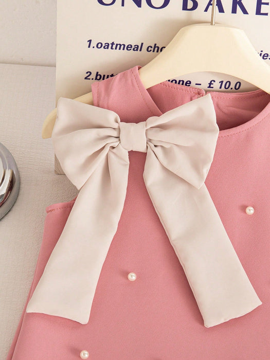 SHEIN Elladie kids Vestido corto de princesa elegante y sencillo para niñas - Quierox - Tienda Online